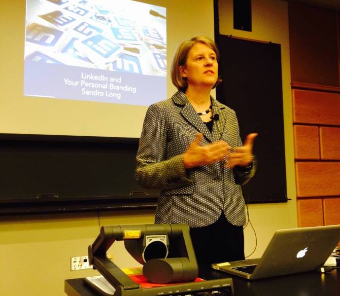 Sandra Speaking at Cornell University